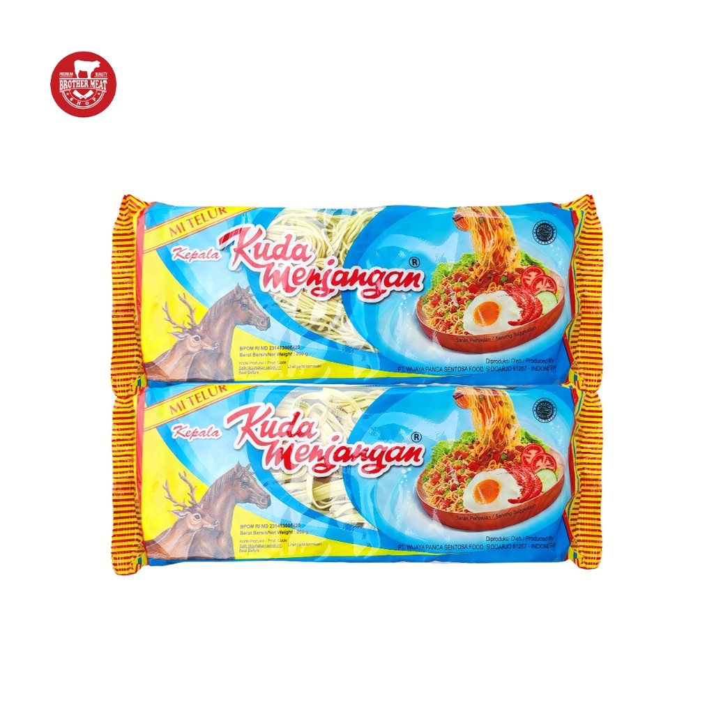 

Mi Telur cap Kepala Kuda Menjangan 200gr - Brothermeatshop