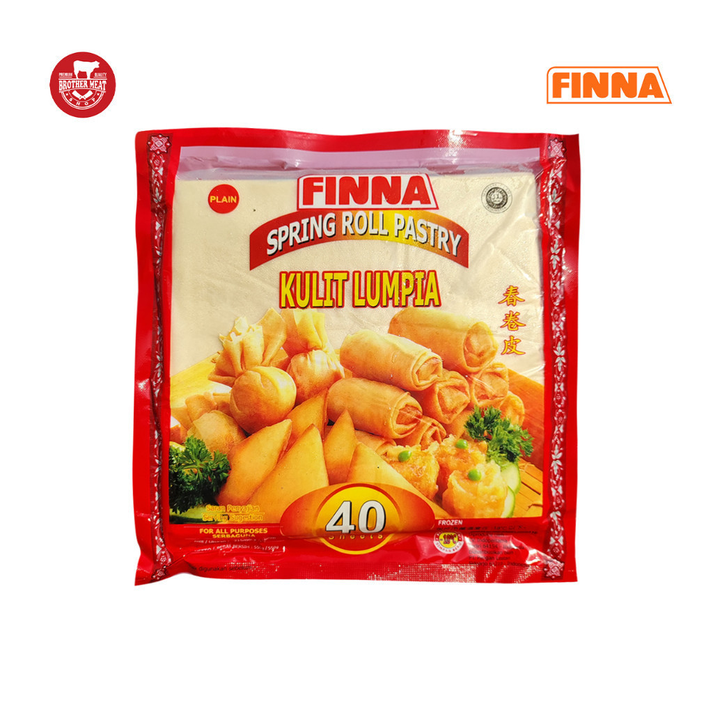

FINNA Springroll Skin 550gr / Kulit Lumpia Besar 40 Lembar - Brothermeatshop