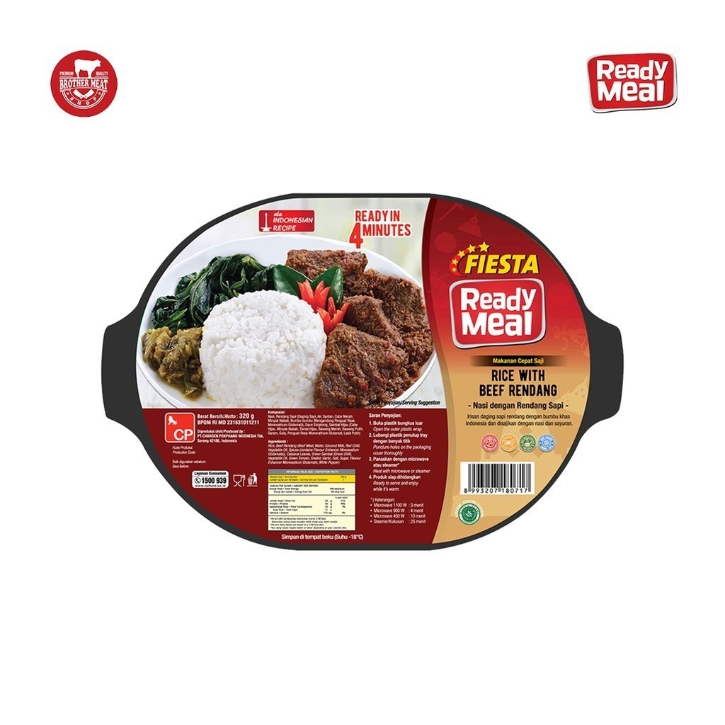 

FIESTA Ready Meal Rice With Beef Rendang 320gr, Halal