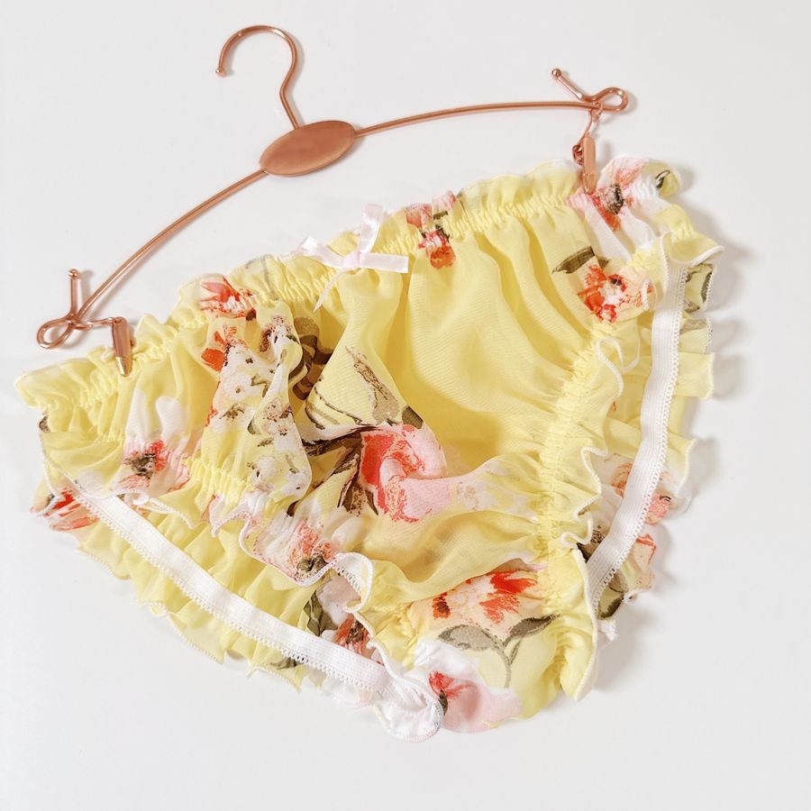 Celana Dalam Chiffon Seksi untuk Pria dan Wanita, Pakaian Dalam Pasangan