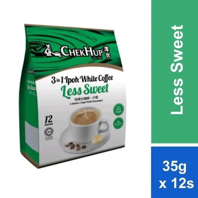 

CHEK HUP 3IN1 IPOH WHITE COFFEE LESS SWEET / LESS SUGAR 12 X 35 GRAM