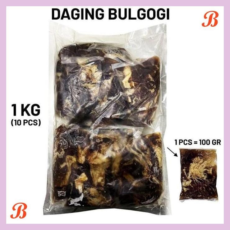 

| SMW | BULGOGI BEEF 1 KG - US BEEF SLICE DAGING SAPI IRIS MANIS BBQ KOREA