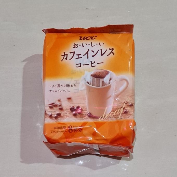 

UCC UESHIMA DELICIOUS DECAF DRIP COFFEE CAFFEINE LESS 8 X 7 GRAM