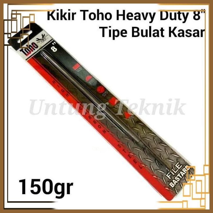 [UGT] TOHO 8 INCH ROUND BASTARD FILE - KIKIR BULAT KASAR