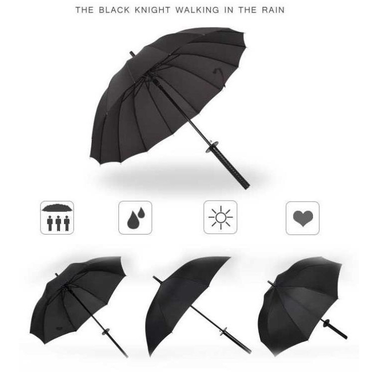 Promo Payung Samurai Jepang Ninja Samurai Umbrella Katana Payung Besar Hitam