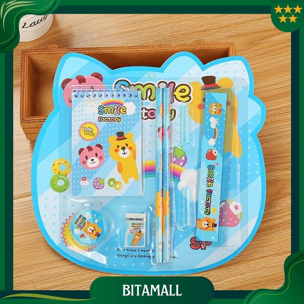 

Set Lengkap Alat Tulis Lucu Souvenir Ulang Tahun / Alat Tulis Set Pensil Buku Memo Rautan Penghapus Penggaris Set Karakter / Set Lengkap Alat Tulis 8 In 1 Ori