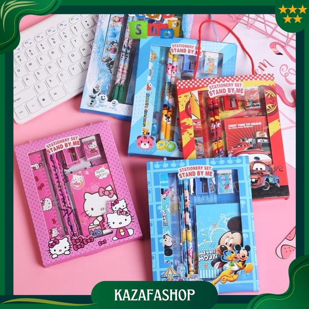 

Cod - S5994 Stationery Set Lucu Karakter / Paket Perlengkapan Alat Tulis / Souvenir Hampers Anak Sekolah / Set Alat Tulis 6 In 1 Ori