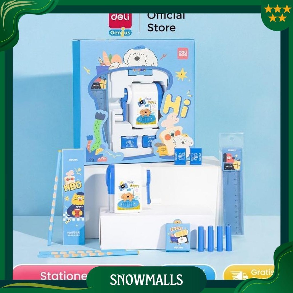 

Deli Set Alat Tulis Kado / Stationary Gift Set 5 In 1 Pink Biru Vg52 Sale