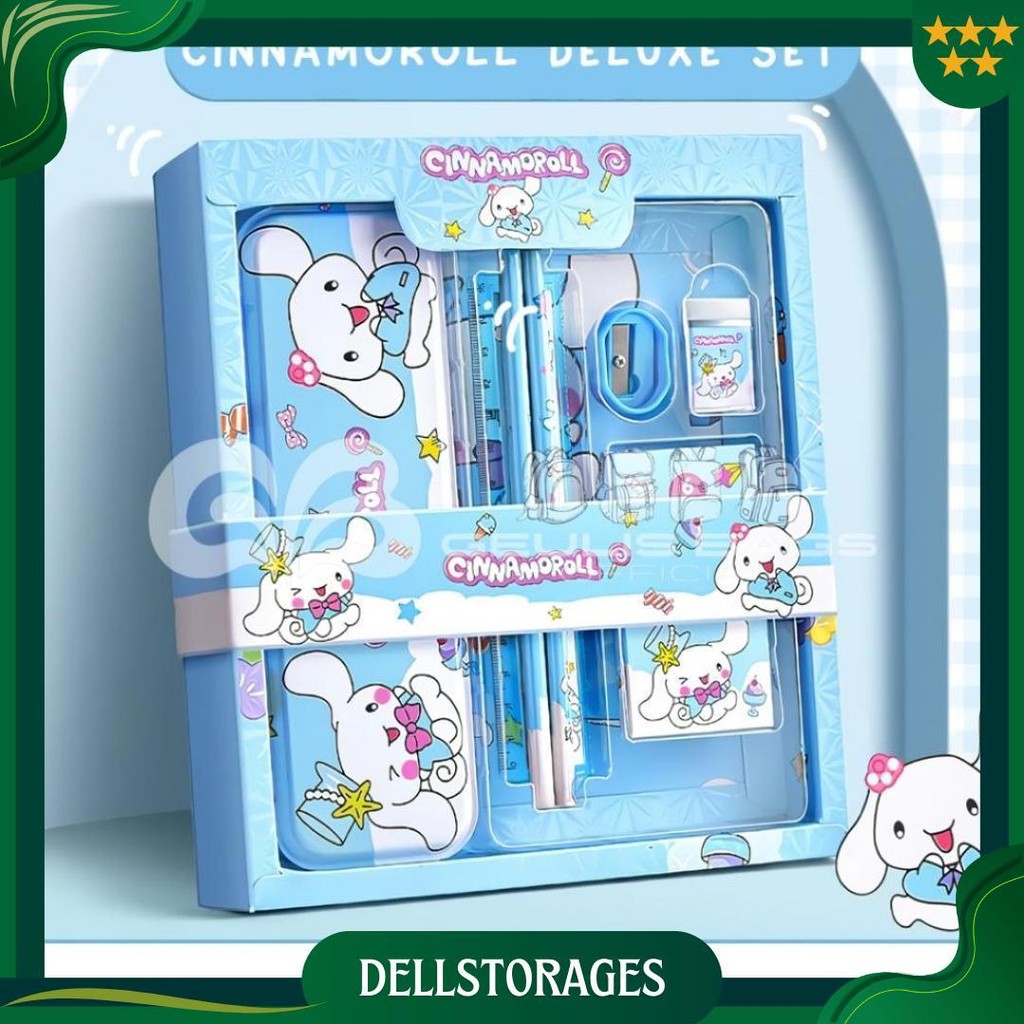 

Geulis Bags Studen Set Alat Tulis Sekolah Karakter Kuromi Cinamonrol My Melody 7 In 1 Promo Puncak