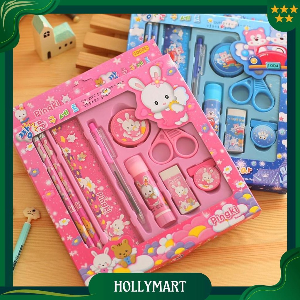 

Laciola Paket Alat Tulis Lengkap 9 In 1 Pensil Set Hadiah Gift Sekolah Promo Puncak