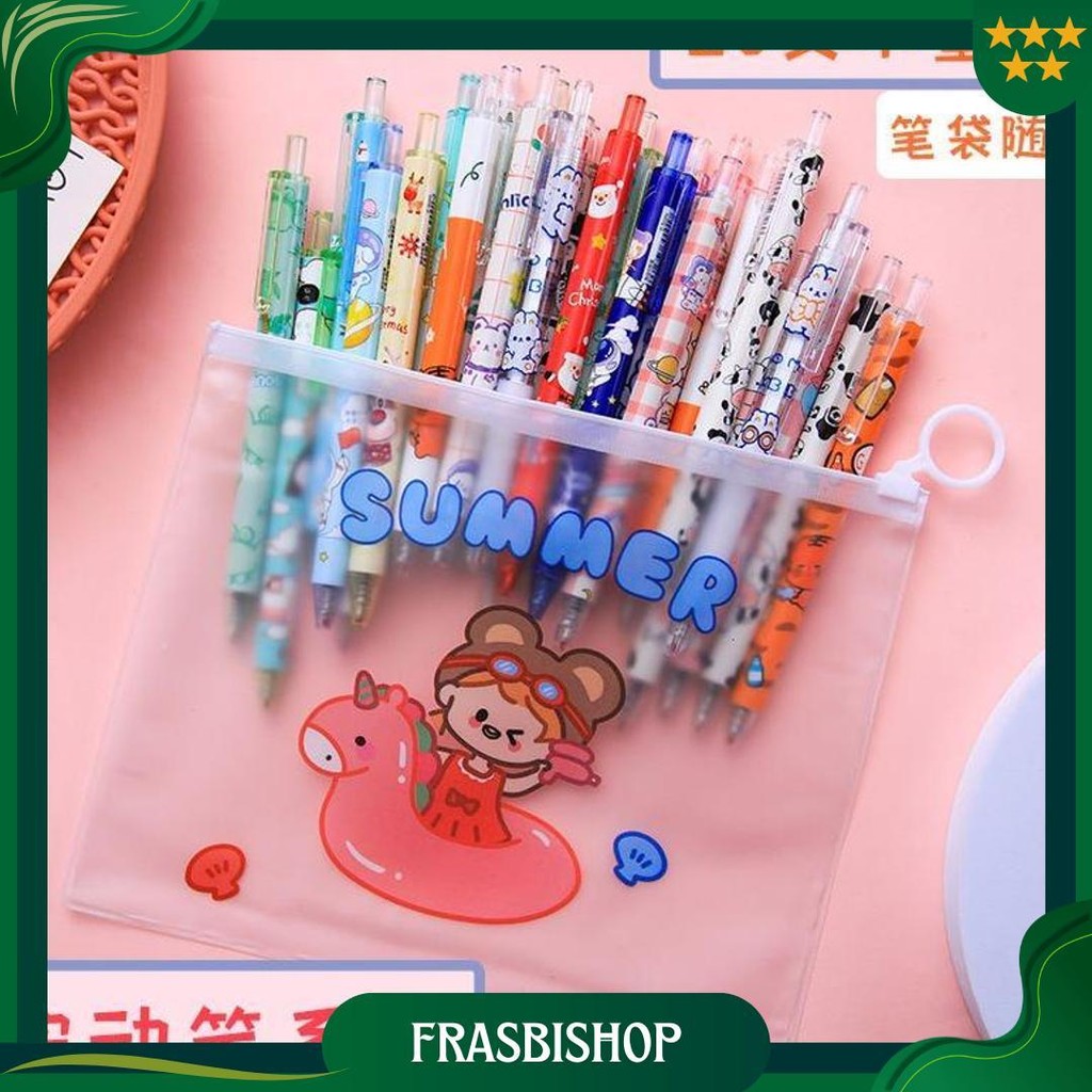 

Pulpen Tinta Set (Isi 20 Pcs Tekan) Dengan Berbagai Macam Karakter (Random) Ori