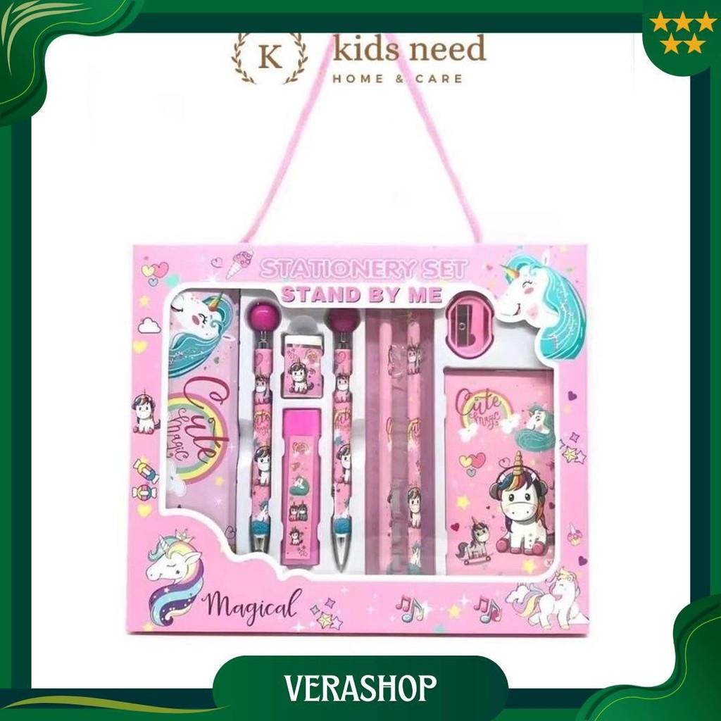 

Paket Alat Tulis 10 In1 / Alat Tulis Set Karakter / Stationery Set Lucu Hadiah Best Seller