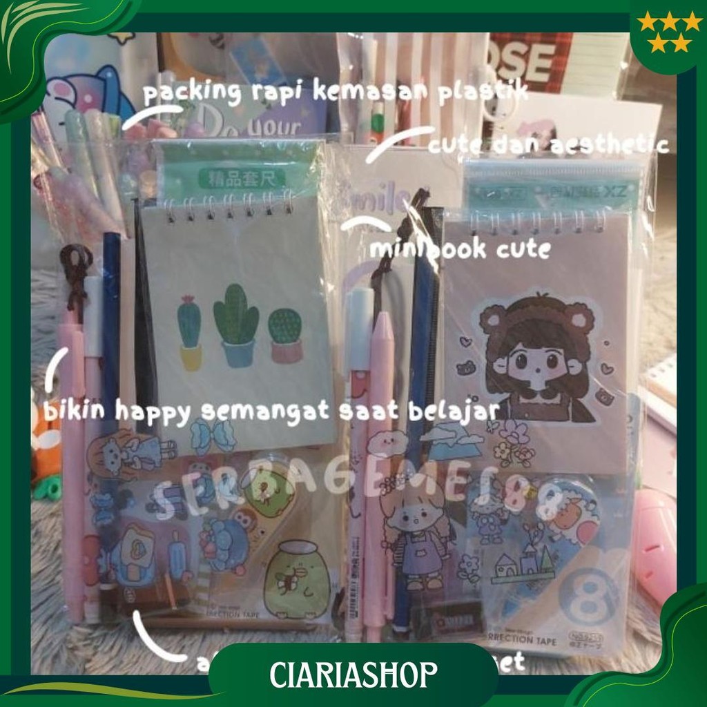 

Serbagemes88 - Set Alat Tulis Lengkap 10 In 1 Karakter Lucu / Stationery Lengkap Promo Puncak