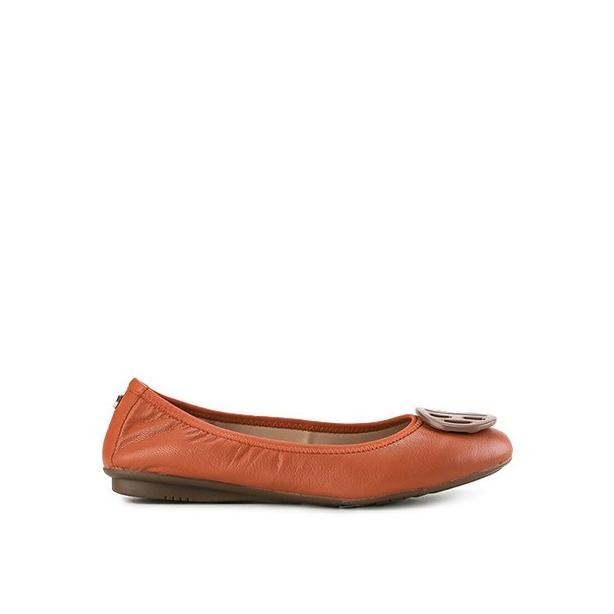 Sale Hush Puppies Sepatu Flat Wanita Samantha Orange