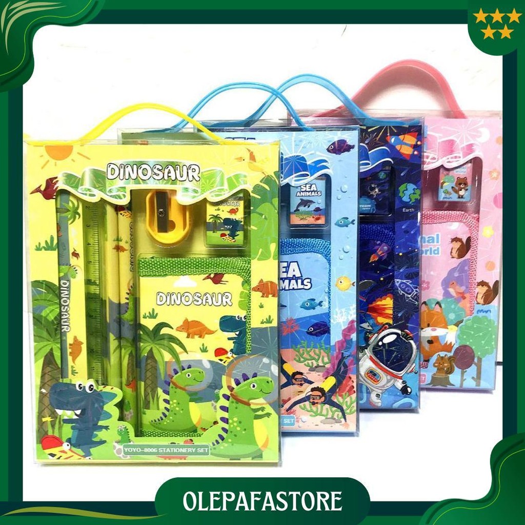 

2011 Stationary Set Kotak Pensil Anak Set Stationery Alat Tulis Kotak Pensil Karakter Promo Puncak