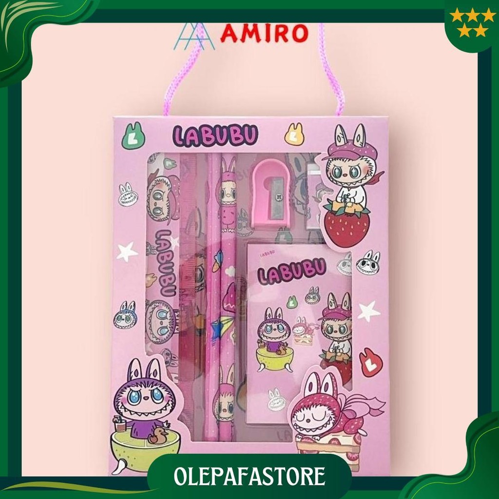 

Alat Tulis Set 6 In 1 Karakter Kuromi Untuk Hadiah Anak Sekolah / Kotak Pensil Anak Set Stationery Sanrio Murah Lucu Promo