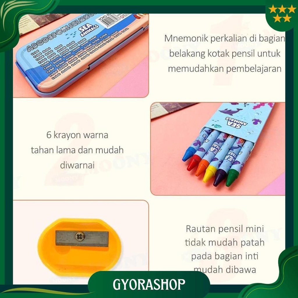 

Moony Sekolah Kotak Pensil Alat Tulis Lengkap Stationery Untuk Hadiah Anak Kotak Pensil Anak Set Promo 4.4