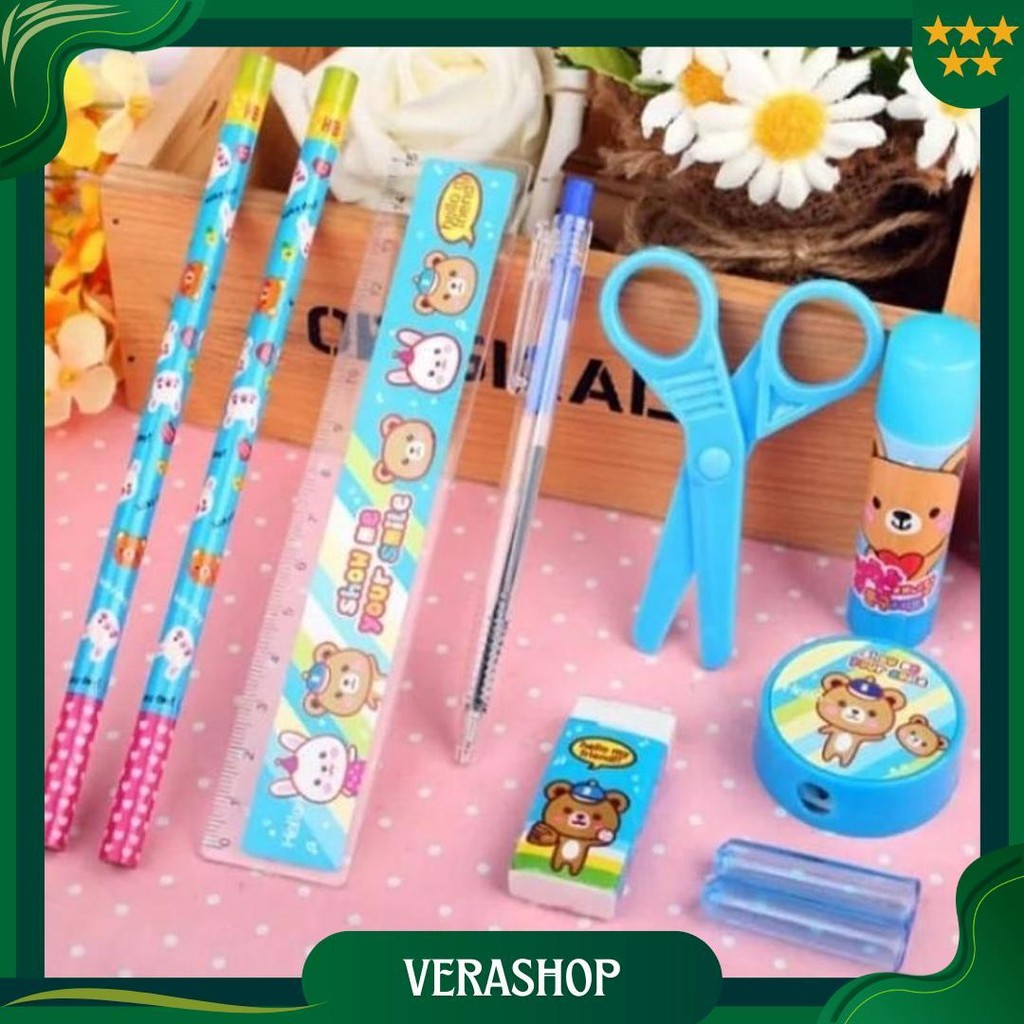 

Paket Lengkap Alat Tulis Anak Paud & Tk - Alat Tulis Set 8In1 - Atk Anak Gratis Ongkir