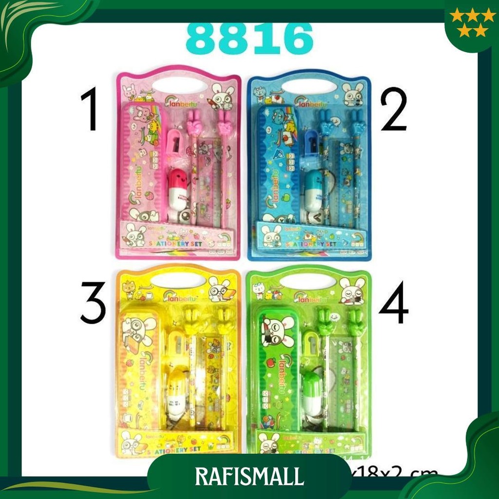 

Sos Set Alat Tulis Fancy 8818/8816/9912/6016 Blister/Stationery Set / Fancy Set Promo 4.4