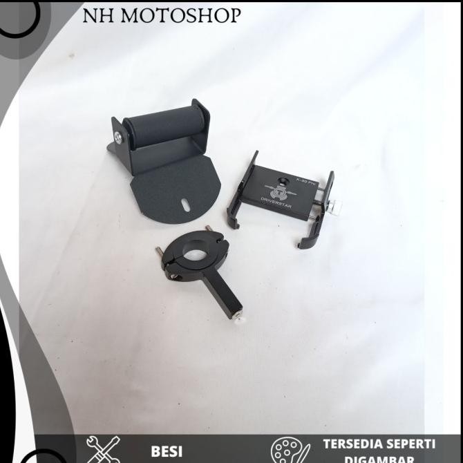 Terlaris Paket Holder Hp Breket Bracket Gps Holder Hp Motor Yamaha Xmax New Xmax Old Connected Cover
