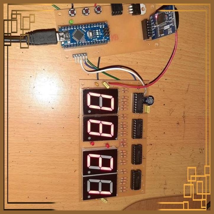 [SPL] PCB ARDUINO DRIVER 74HC595 595 SEVEN SEGMENT 1 INCH 4 DIGIT TIMER CA