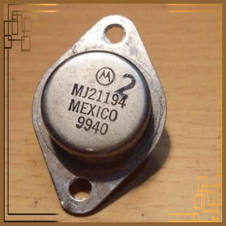 [SPL] TRANSISTOR MJ21194 MJ 21194 MOTOROLA USED COPOTAN UNTUK AUDIO