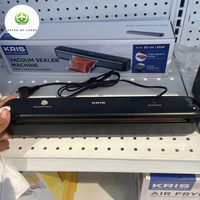 TERBARU - KRIS vacuum Sealer Dry Moist/Mesin Pengemas Vakum Makanan Basah Kering Krisbow