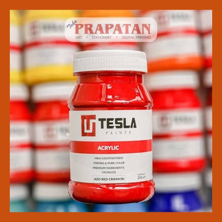 

[ PERALATAN LUKIS / GAMBAR ] CAT AKRILIK TESLA 250ML | TESLA ACRYLIC GOOD QUALITY