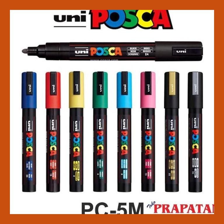

[ PERALATAN LUKIS / GAMBAR ] UNI POSCA PC-5M MARKER PEN MEDIUM TIP PART 1 GOOD QUALITY