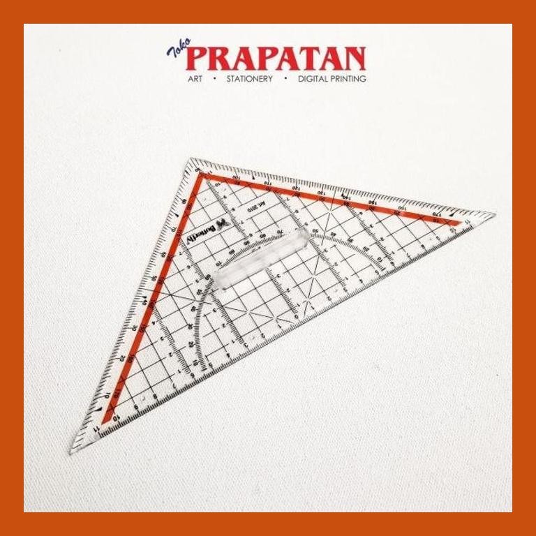 

[ PERALATAN LUKIS / GAMBAR ] PENGGARIS TEKNIK SEGITIGA BUTTERFLY ART 2010 / TRIANGLE RULER COD