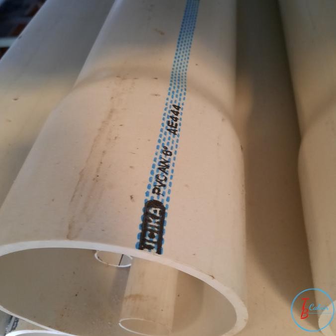 Pipa Pvc 8 Inch Rucika Wavin (Aw) Per Batang / Pipa 8 Inch Rucika Original Dan Terpercaya