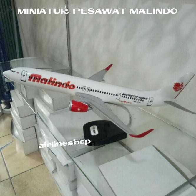 Miniatur Pesawat Malindo Air Boeing 737-900Er
