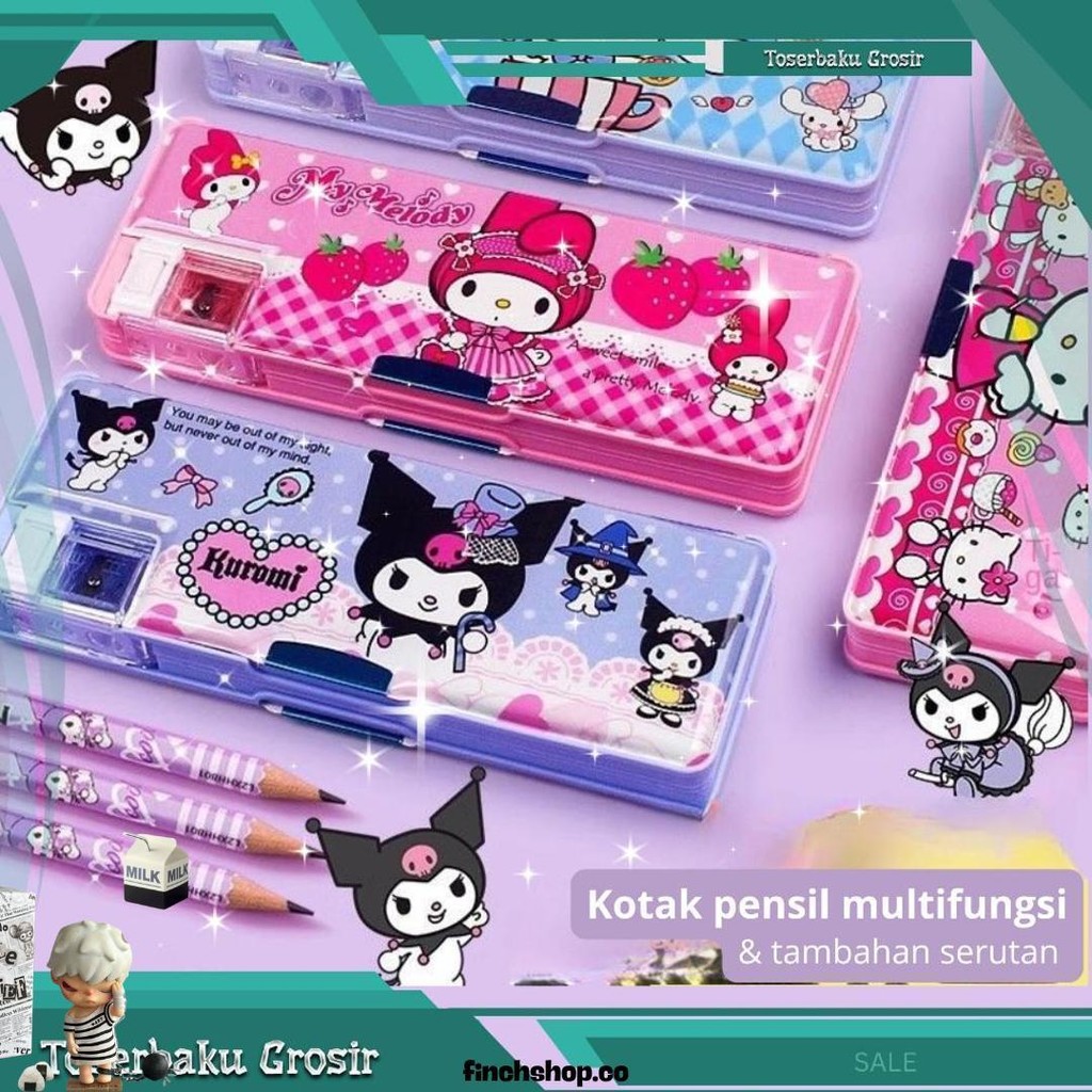 

Tempat Pensil Anak Serbaguna Motif Kartun Gratis Rautan Laki Laki Perempuan Diskon