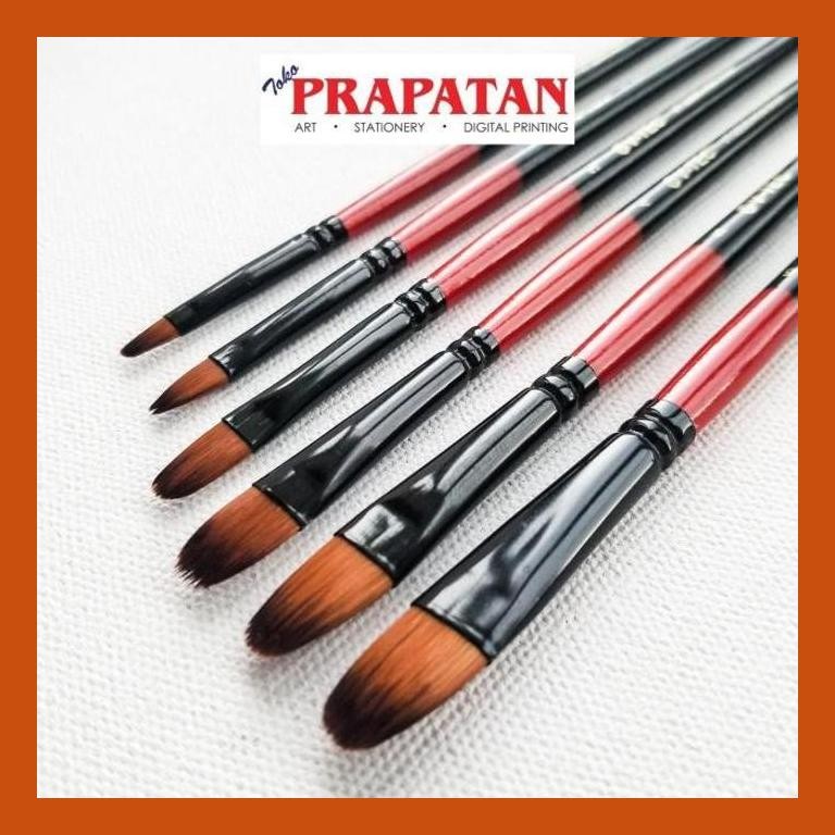 

[ PERALATAN LUKIS / GAMBAR ] KUAS LUKIS ROUND V-TEC SET 6 PCS VT200/6 / V-TEC PAINT BRUSH SET PACKING AMAN