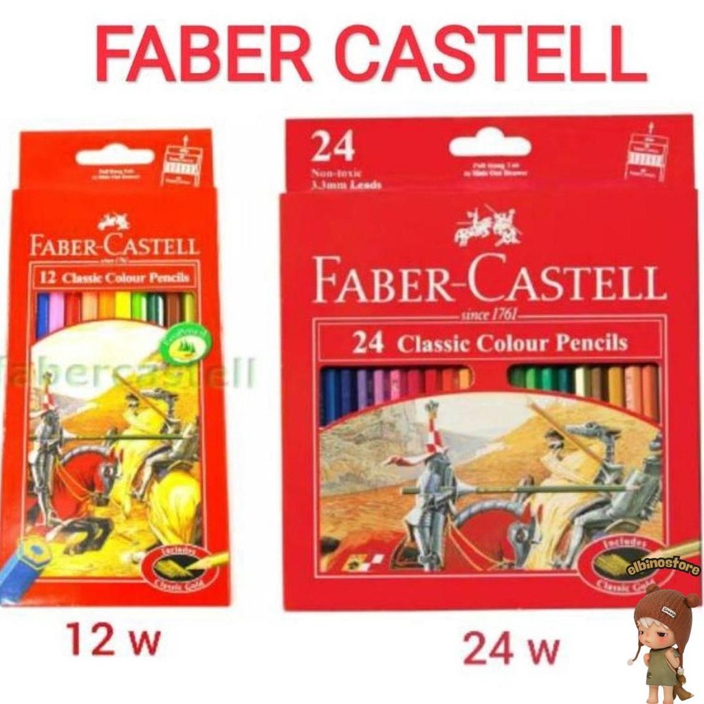 

Pensil Warna Faber Castell Classic 12 Warna , 24 Warna , 36 Warna , 48 Warna Panjang Cod