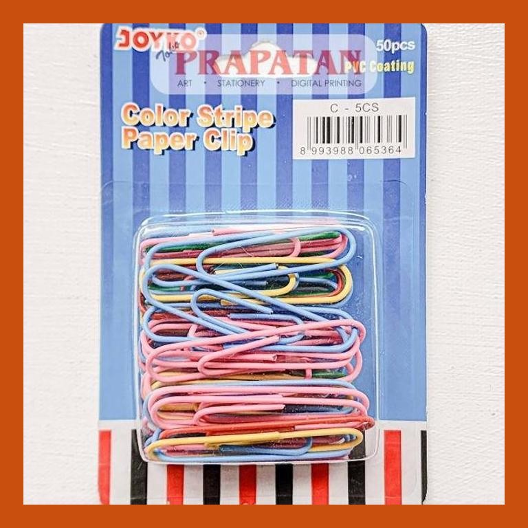 

[ PERALATAN LUKIS / GAMBAR ] PENJEPIT KERTAS / KLIP / VINYL PAPER CLIP JOYKO C-5CS GOOD QUALITY