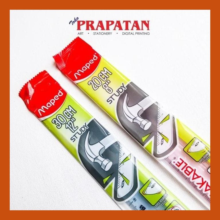 

[ PERALATAN LUKIS / GAMBAR ] MAPED RULER PENGGARIS UNBREAKABLE 20/30CM SIAP KIRIM