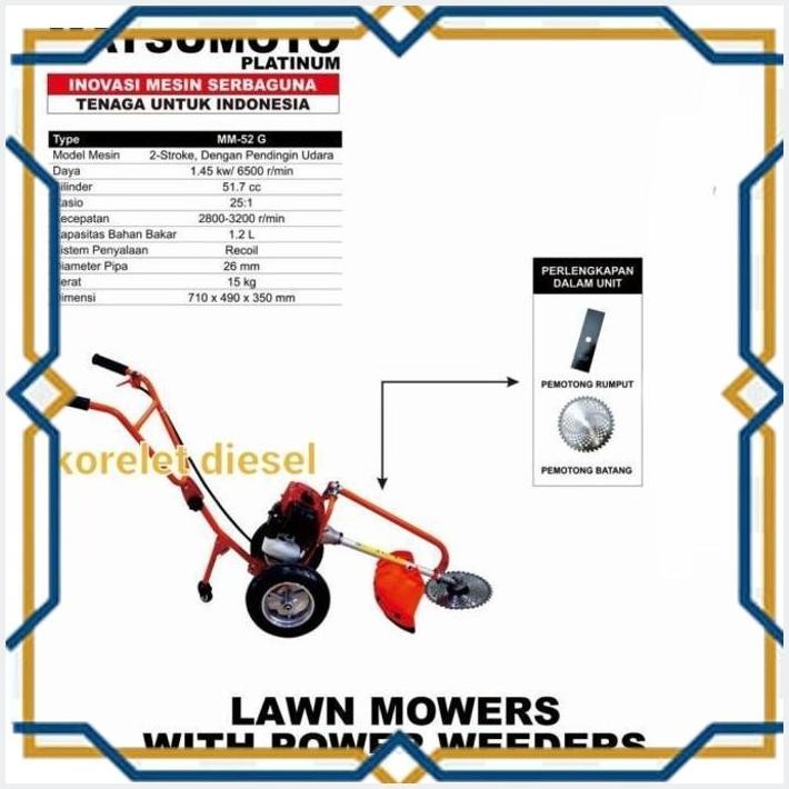 [KOR] MESIN RUMPUT DORONG MATSUMOTO MM 52 G