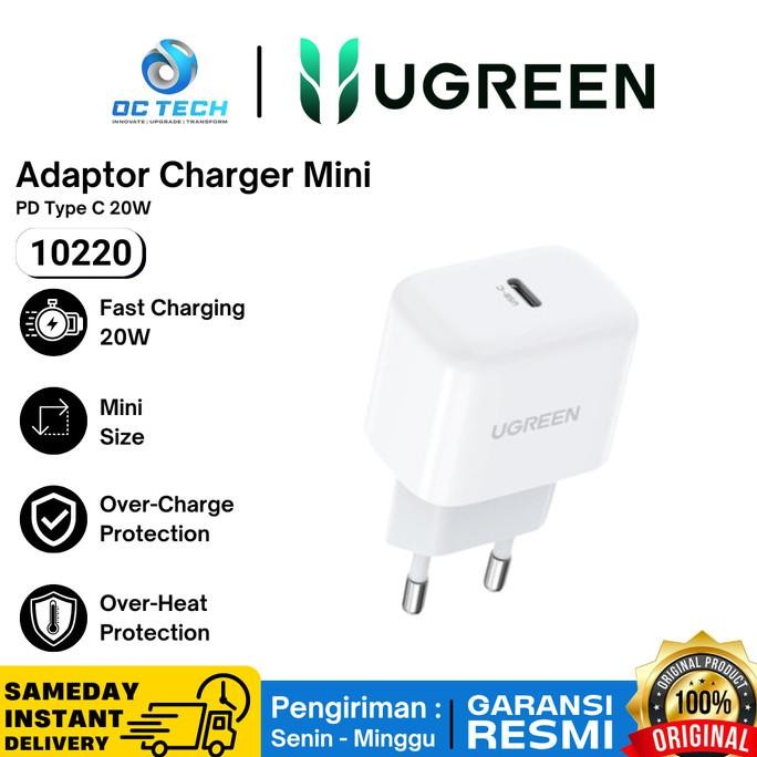 BRG BARU UGREEN USB Wall Charger USB-C 20W Mini PD - CD241 Ugreen 10220