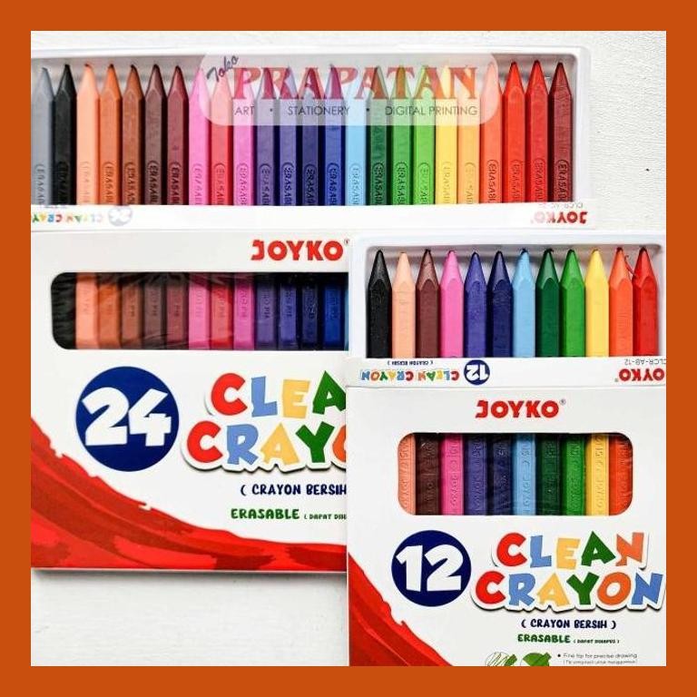 

[ PERALATAN LUKIS / GAMBAR ] JOYKO CLEAN CRAYON CLCR | KRAYON BERSIH GOOD QUALITY
