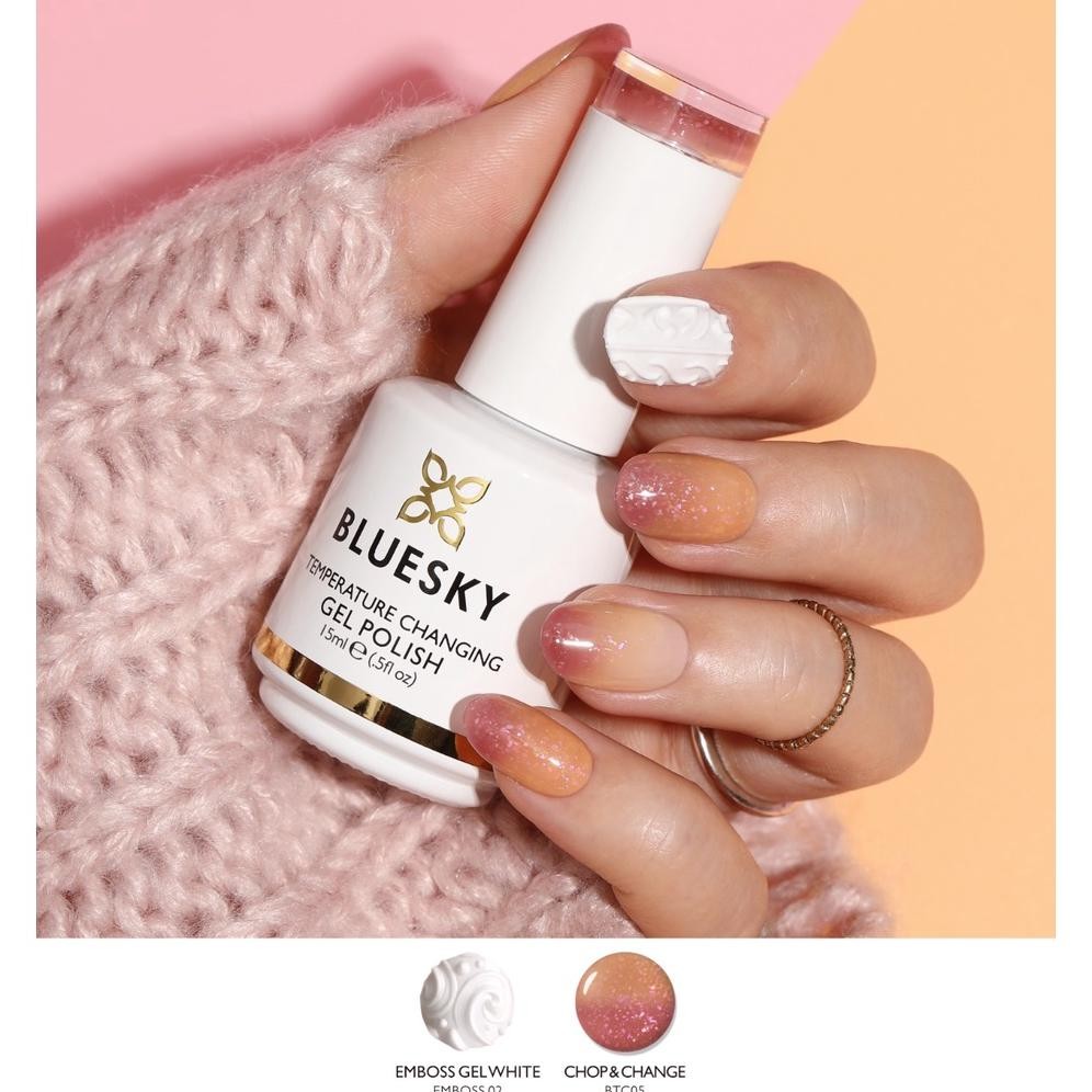 TC21 BLUESKY EMBOS GEL CLEAR COLOR / NAIL ART DESIGN TIMBUL Sale