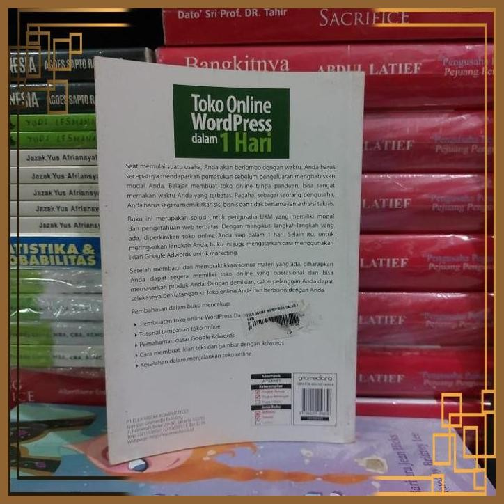 [TSI] BUKU ORIGINAL TOKO ONLINE WORDPRESS DALAM 1 HARI JUAN FEJU BEKAS