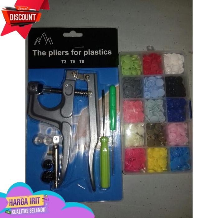 PROMO SNAP PLIERS PLASTIK / ALAT PASANG KANCING JEPRET PLASTIK / TANG KANCING SNAP / SNAP BUTTON