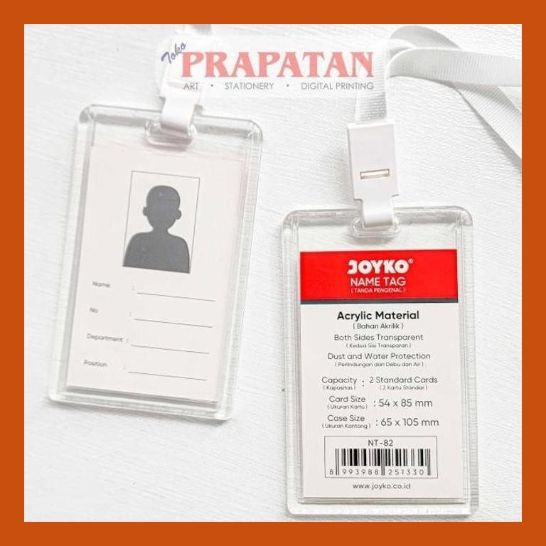 

[ PERALATAN LUKIS / GAMBAR ] JOYKO NAME TAG NT-82 | GANTUNGAN KARTU NAMA SIAP KIRIM