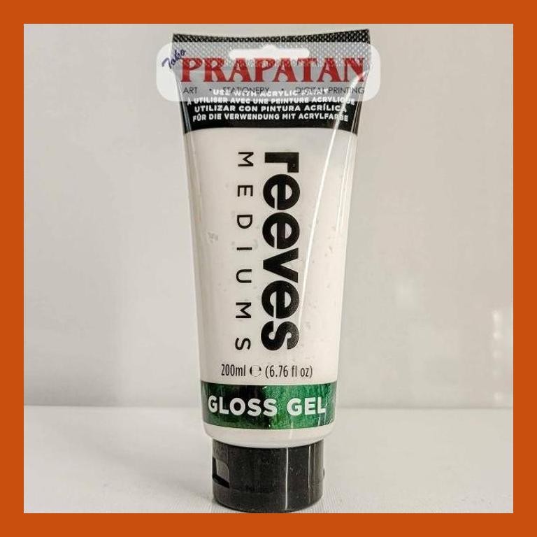 

[ PERALATAN LUKIS / GAMBAR ] REEVES ACRYLIC GLOSS GEL MEDIUM 200ML | MEDIUM CAT AKRILIK SIAP KIRIM