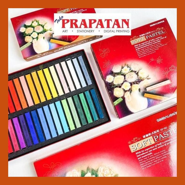 

[ PERALATAN LUKIS / GAMBAR ] SIMBALION SOFT PASTEL SET GOOD QUALITY
