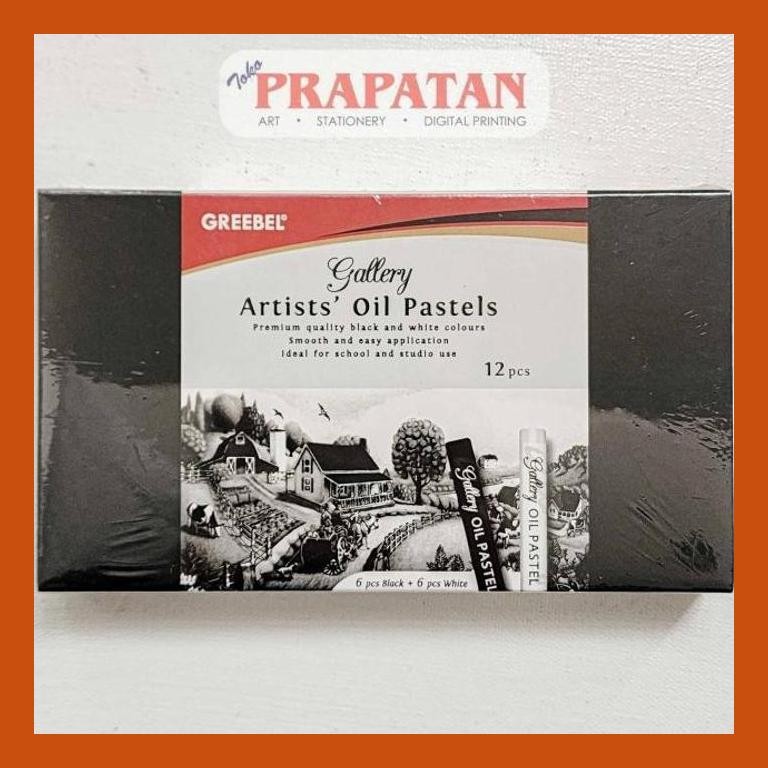 

[ PERALATAN LUKIS / GAMBAR ] GREEBEL ARTIST OIL PASTEL 12 PCS BLACK & WHITE 612-BW SIAP KIRIM