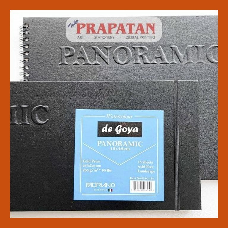 

[ PERALATAN LUKIS / GAMBAR ] DE GOYA PANORAMIC WATERCOLOR PAD 200GSM 15 LEMBAR COD