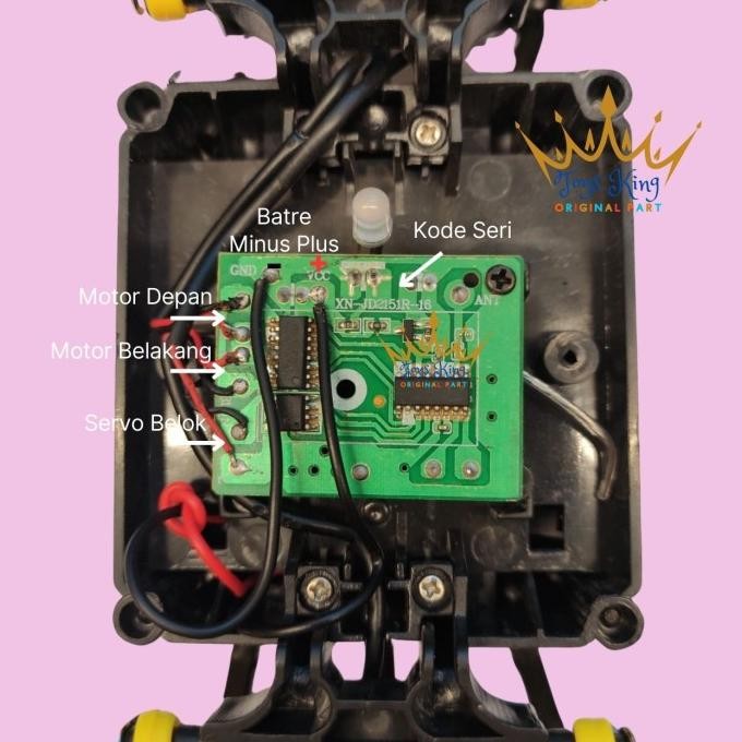 Remote 2.4Gh Receiver Xn Jd22106R Jd2151R Pcb Rc Car Board Modul Part Original Dan Terpercaya