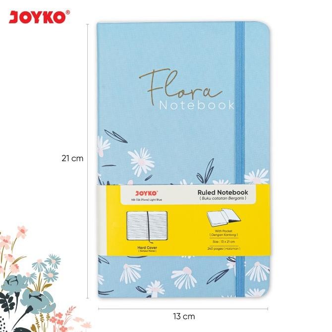 

Buku Tulis Catatan Bergaris Ruled Notebook Joyko NB-726 Flora